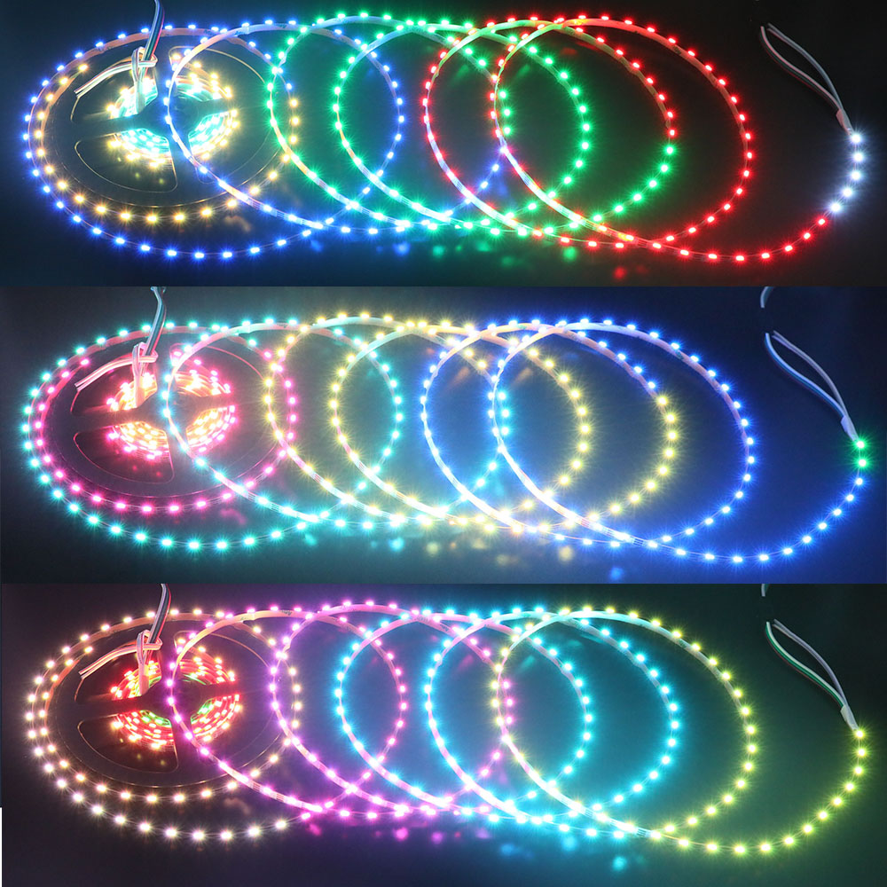 SK6812 SMD4020 360LEDs 16.4Ft Side Emitting Individually Addressable LED Strip Lights SK6812 SMD4020 360LEDs 16.4Ft Side Emitting Individually Addressable LED Strip Lights